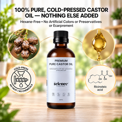 Premium Pure Castor Oil -  200 ml