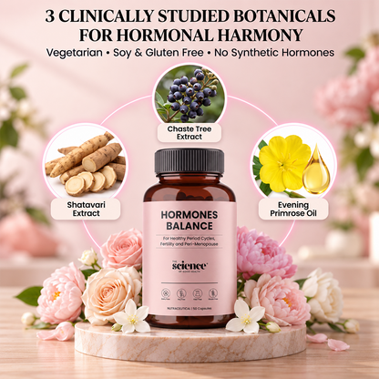 Women's Hormone Balance – Support for Period Cycles, Fertility & Menopause - 60 Capsules