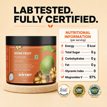 Monk Fruit Sweetener – 100% Pure and Natural Zero-Calorie Sugar Alternative