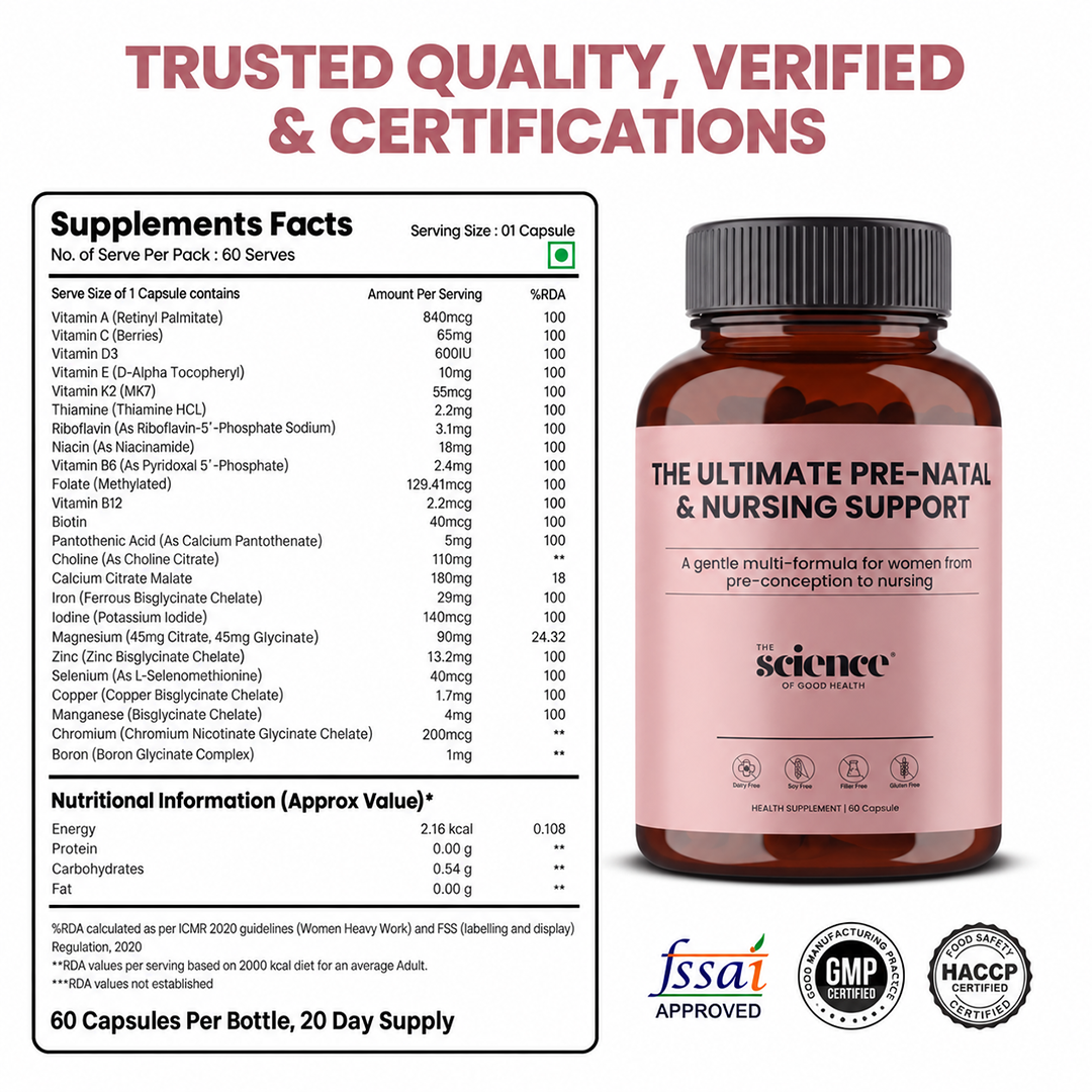 The Ultimate Pre-Natal & Nursing Nutrients - 60 Capsules