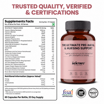 The Ultimate Pre-Natal & Nursing Nutrients - 60 Capsules