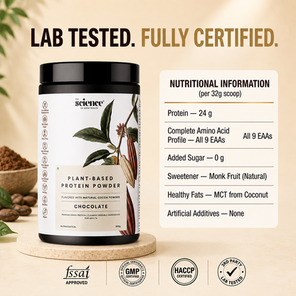 Vegan Chocolate Protein Powder – Plant-Based Muscle Recovery Protein Shake