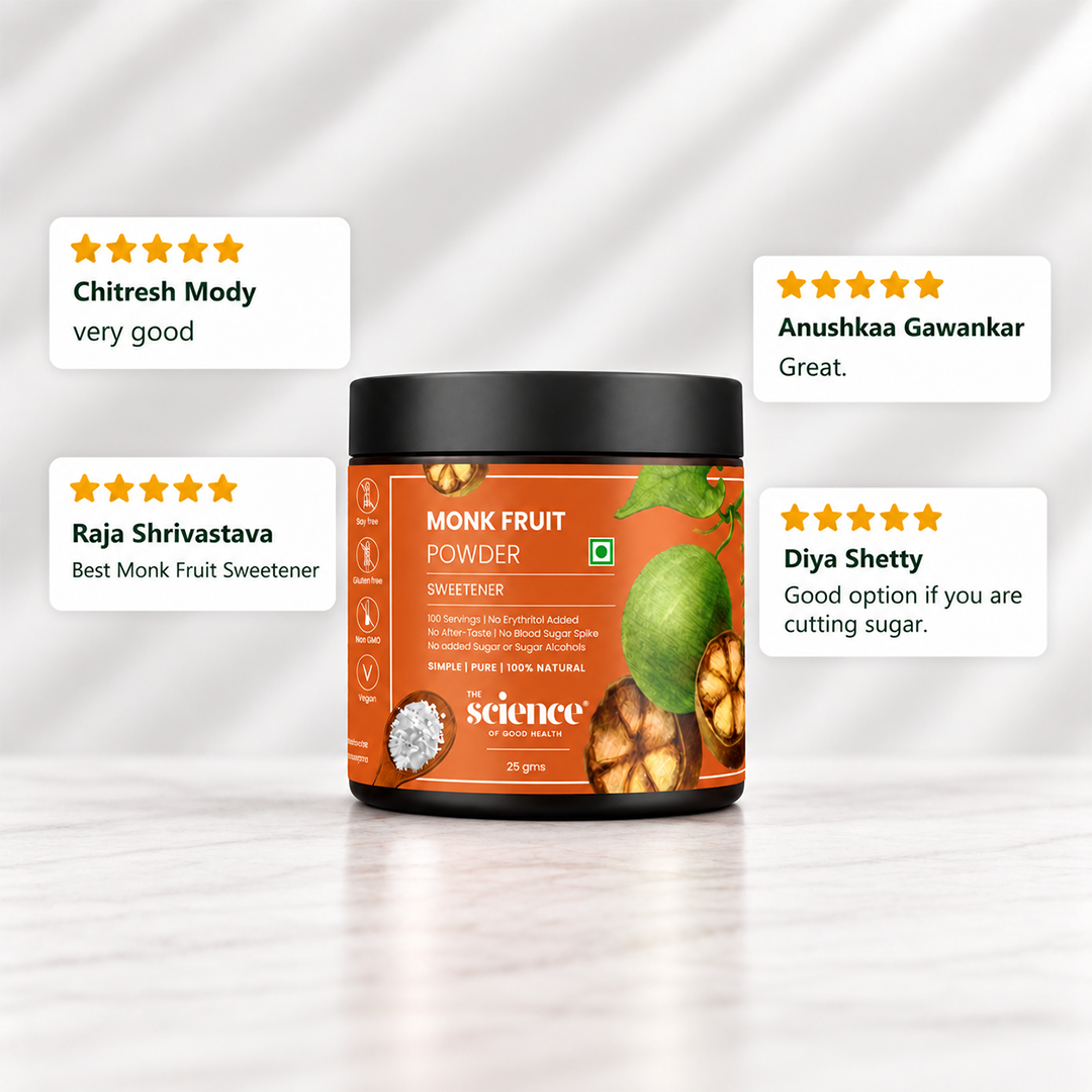 Monk Fruit Sweetener – 100% Pure and Natural Zero-Calorie Sugar Alternative