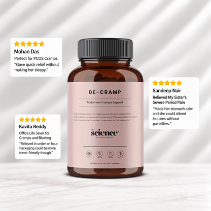 De-Cramp Supplement – IBS & Periods Cramp Relief Formula Optimal Metabolism – 60 Capsules