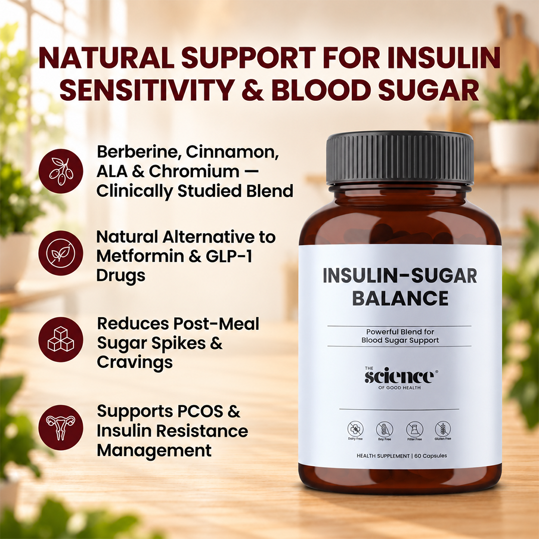 Insulin & Sugar Balance – Natural Blood Sugar Support Supplement Optimal Metabolism – 60 Capsules