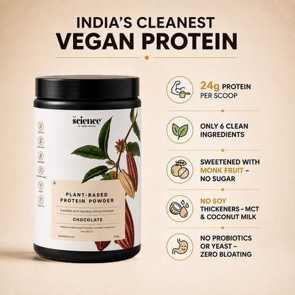 Vegan Chocolate Protein Powder – Plant-Based Muscle Recovery Protein Shake