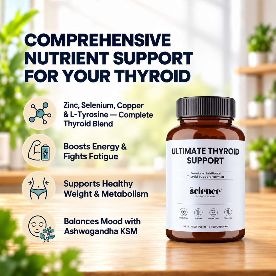 Ultimate Thyroid Support – Energy & Metabolism Boosting Supplement Optimal Metabolism – 60 Capsules