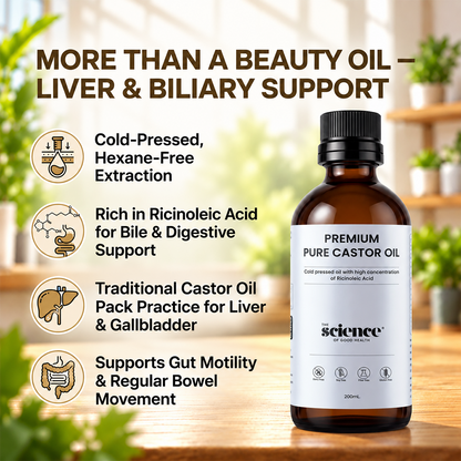 Premium Pure Castor Oil -  200 ml