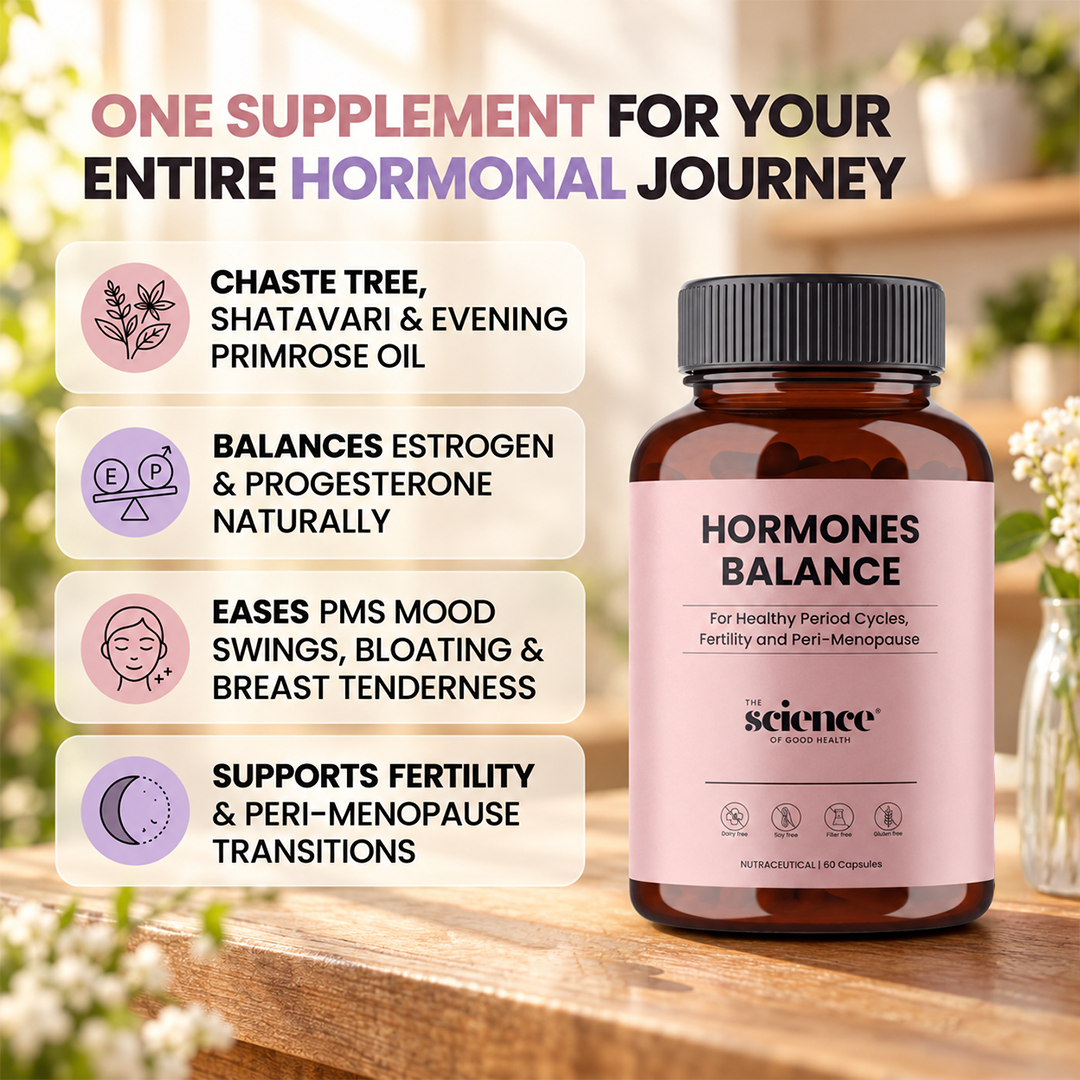 Women's Hormone Balance – Support for Period Cycles, Fertility & Menopause - 60 Capsules